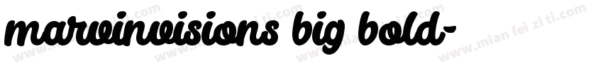 marvinvisions big bold字体转换